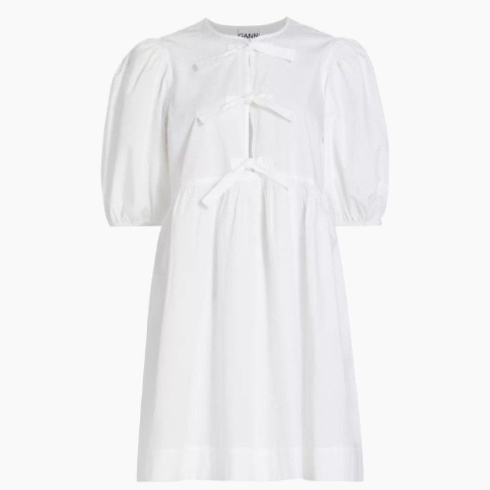 Ganni Puff Sleeve Minidress/GER 32 US 0